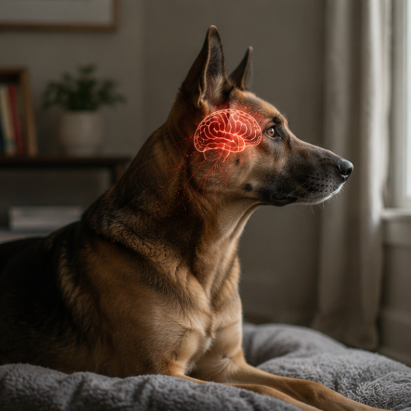 Chien réactif qui aboie